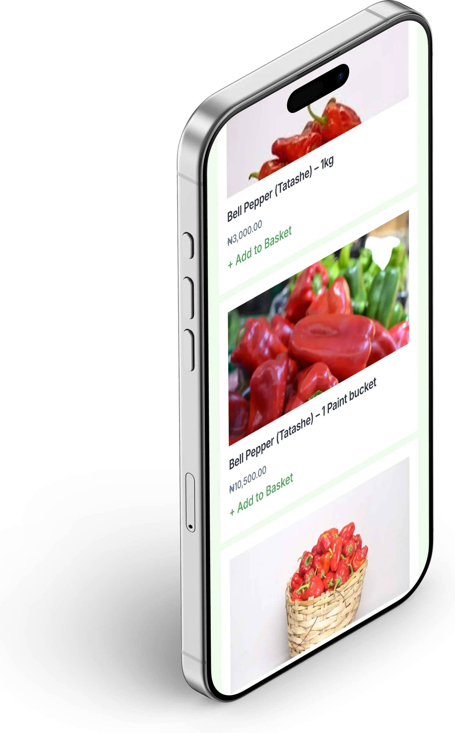 Agrobiotic Farming Systems website, marketplace section 2 on iPhone