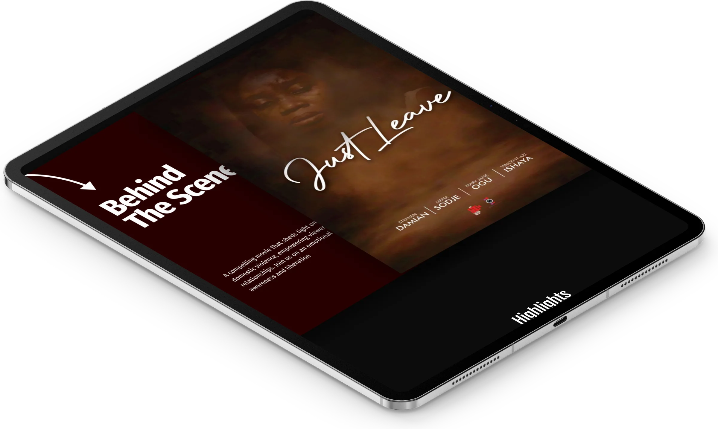 SBD Global Media website, home section 3 on iPad