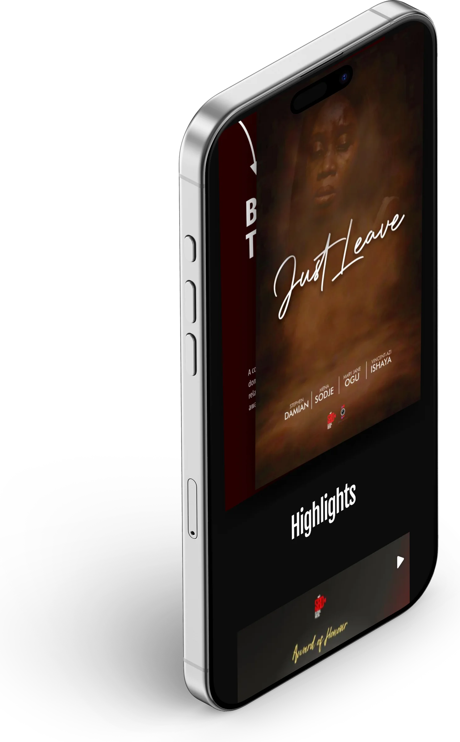 SBD Global Media website, home section 4 on iPhone